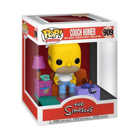 Figurine Funko Pop ! N°909 - Deluxe - Simpsons - Homer Watching Tv